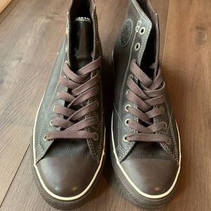 Converse Chuck Taylor All-Star EUROPEAN Leather Espresso Brown High, Unisex